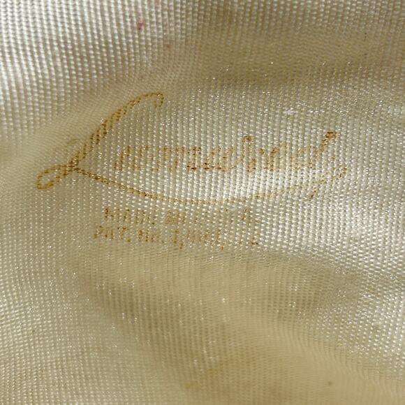 Vintage Lumured 1950s Beaded Clutch | Ivory Corde Purse - Picture 5 of 6